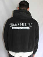 Boxy Hoodie - Washed Black