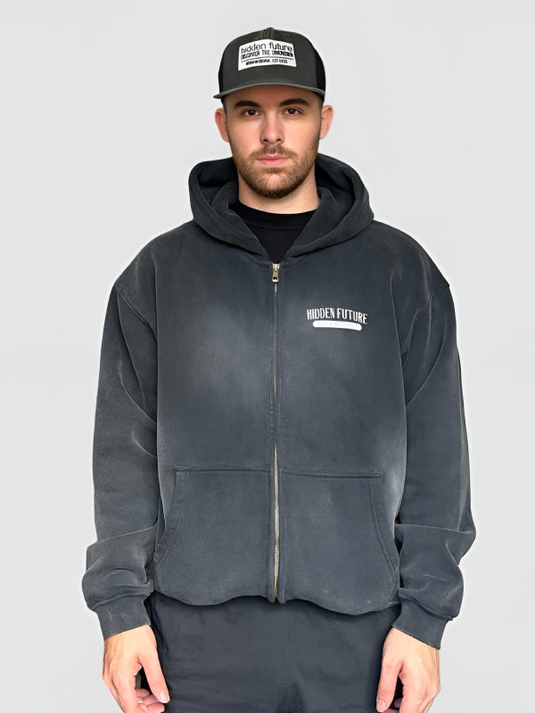 Boxy Zip Hoodie
