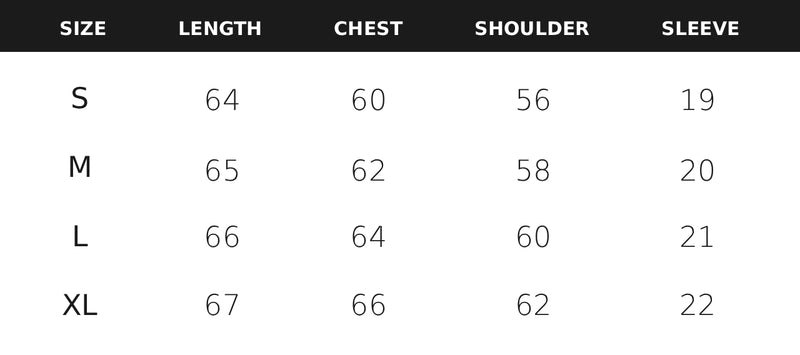 Size Guide for Boxy Tee - Vintage White